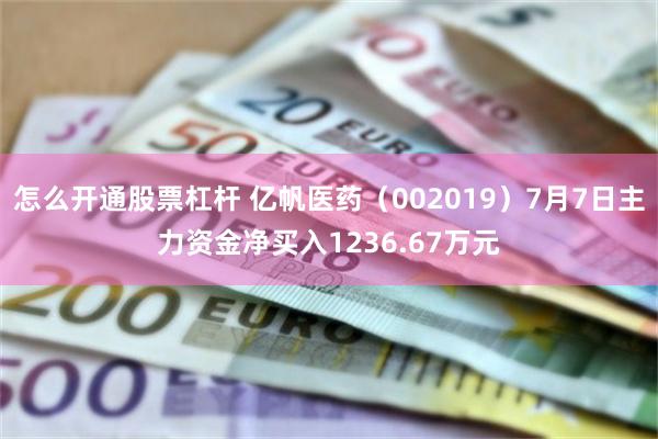 怎么开通股票杠杆 亿帆医药（002019）7月7日主力资金净买入1236.67万元