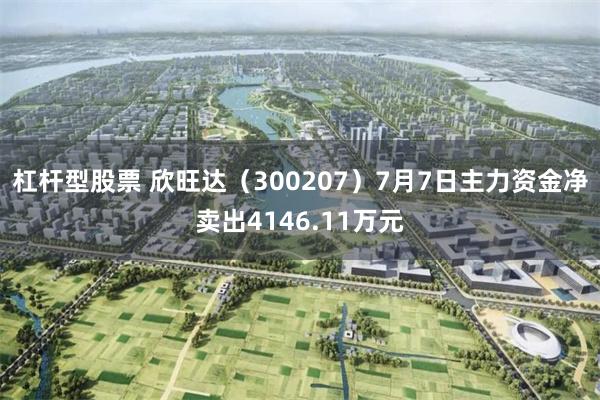 杠杆型股票 欣旺达（300207）7月7日主力资金净卖出4146.11万元