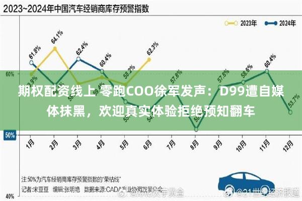 期权配资线上 零跑COO徐军发声：D99遭自媒体抹黑，欢迎真实体验拒绝预知翻车