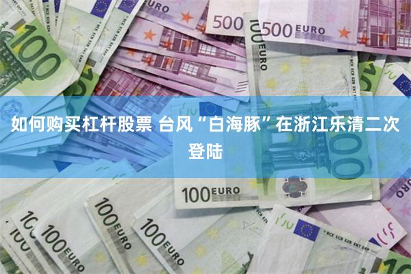如何购买杠杆股票 台风“白海豚”在浙江乐清二次登陆
