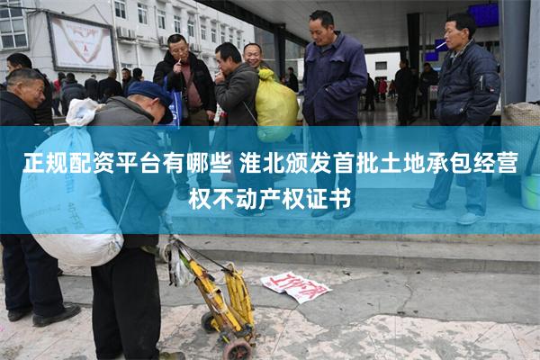 正规配资平台有哪些 淮北颁发首批土地承包经营权不动产权证书